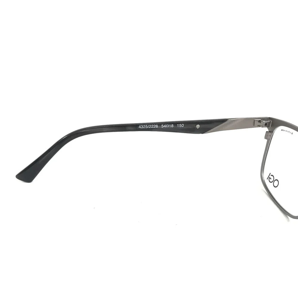 OGI Eyeglasses Frames EVOLUTION 4325/2226 Black Gray Square Full Rim 54-18-150